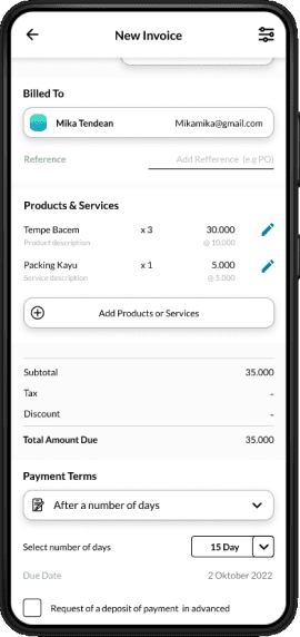 mauju invoice mobile payment